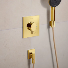 hansgrohe Ecostat Comfort E Thermostat Unterputz für 1 Verbraucher, Polished Gold Optic