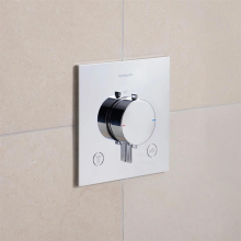 hansgrohe Ecostat Comfort E Thermostat Unterputz für 2 Verbraucher, Chrom