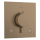hansgrohe Ecostat Comfort E Thermostat Unterputz für 2 Verbraucher, Brushed Bronze