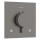 hansgrohe Ecostat Comfort E Thermostat Unterputz für 2 Verbraucher, Brushed Black Chrome