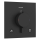 hansgrohe Ecostat Comfort E Thermostat Unterputz für 2 Verbraucher, Mattschwarz