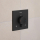 hansgrohe Ecostat Comfort E Thermostat Unterputz für 2 Verbraucher, Mattschwarz