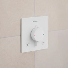 hansgrohe Ecostat Comfort E Thermostat Unterputz für 2 Verbraucher, Mattweiß