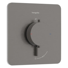 hansgrohe Ecostat Comfort Q Thermostat Unterputz für 1 Verbraucher, Brushed Black Chrome