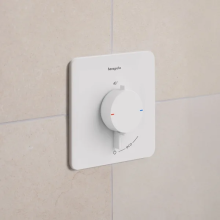 hansgrohe Ecostat Comfort Q Thermostat Unterputz für 1 Verbraucher, Mattweiß