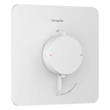 hansgrohe Ecostat Comfort Q Thermostat Unterputz für 1 Verbraucher, Mattweiß
