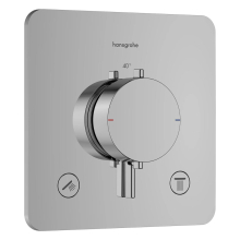 hansgrohe Ecostat Comfort Q Thermostat Unterputz für 2 Verbraucher, Chrom