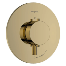 hansgrohe Ecostat Comfort S Thermostat Unterputz für 1 Verbraucher, Polished Gold Optic