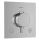 hansgrohe Ecostat Comfort E Thermostat Unterputz für 2 Verbraucher mit integrierter Sicherungskombination nach EN1717, Chrom