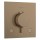 hansgrohe Ecostat Comfort E Thermostat Unterputz für 2 Verbraucher mit integrierter Sicherungskombination nach EN1717, Brushed Bronze