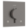 hansgrohe Ecostat Comfort E Thermostat Unterputz für 2 Verbraucher mit integrierter Sicherungskombination nach EN1717, Brushed Black Chrome