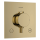 hansgrohe Ecostat Comfort E Thermostat Unterputz für 2 Verbraucher mit integrierter Sicherungskombination nach EN1717, Polished Gold Optic