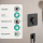 hansgrohe Ecostat Comfort Q Thermostat Unterputz für 2 Verbraucher mit integrierter Sicherungskombination nach EN1717, Brushed Black Chrome