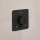 hansgrohe Ecostat Comfort Q Thermostat Unterputz für 2 Verbraucher mit integrierter Sicherungskombination nach EN1717, Mattschwarz