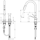 AXOR Citterio M 2-Loch Einhebel-Küchenmischer 220...