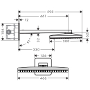 AXOR ShowerSolutions Kopfbrause 460/300 3jet mit...