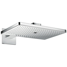 AXOR ShowerSolutions Kopfbrause 460/300 3jet mit Brausearm und eckiger Rosette, Chrom