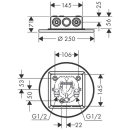 AXOR ShowerSolutions Kopfbrause 250 1jet...