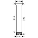AXOR ShowerSolutions Verlängerung 230 mm für...
