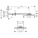 AXOR ShowerSolutions Kopfbrause 250 2jet mit Brausearm,...