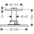 AXOR ShowerSolutions Kopfbrause 250 2jet mit...
