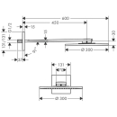 AXOR ShowerSolutions Kopfbrause 300 1jet mit Brausearm,...