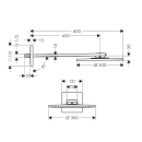 AXOR ShowerSolutions Kopfbrause 300 1jet mit Brausearm,...
