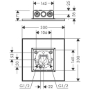 AXOR ShowerSolutions Kopfbrause 300/300 1jet...