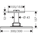 AXOR ShowerSolutions Kopfbrause 300/300 2jet mit...