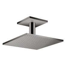 AXOR ShowerSolutions Kopfbrause 300/300 2jet mit Deckenanschluss, Polished Black Chrome