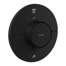 AXOR ShowerSelect ID Thermostat Unterputz rund für 2 Verbraucher, Mattschwarz