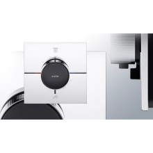 AXOR ShowerSelect ID Thermostat Unterputz eckig für 2 Verbraucher, Chrom