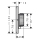 AXOR ShowerSelect ID Thermostat Unterputz eckig für 2 Verbraucher, Chrom