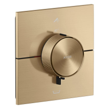 AXOR ShowerSelect ID Thermostat Unterputz eckig für 2 Verbraucher mit integrierter Sicherungskombination nach EN1717, Brushed Bronze