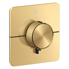 AXOR ShowerSelect ID Thermostat Unterputz softsquare für 2 Verbraucher, Brushed Gold Optic