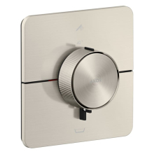 AXOR ShowerSelect ID Thermostat Unterputz softsquare für 2 Verbraucher mit integrierter Sicherungskombination nach EN1717, Edelstahl Optic