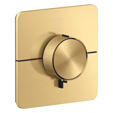 AXOR ShowerSelect ID Thermostat Unterputz softsquare für 1 Verbraucher, Brushed Gold Optic