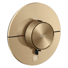 AXOR ShowerSelect ID Thermostat HighFlow Unterputz rund für 1 Verbraucher und einen zusätzlichen Abgang, Brushed Bronze
