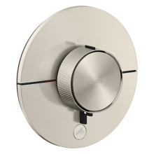 AXOR ShowerSelect ID Thermostat HighFlow Unterputz rund für 1 Verbraucher und einen zusätzlichen Abgang, Edelstahl Optic
