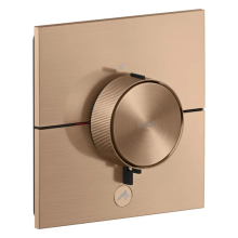 AXOR ShowerSelect ID Thermostat HighFlow Unterputz eckig für 1 Verbraucher und einen zusätzlichen Abgang, Brushed Red Gold