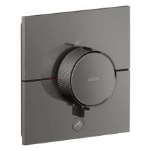 AXOR ShowerSelect ID Thermostat HighFlow Unterputz eckig für 1 Verbraucher und einen zusätzlichen Abgang, Polished Black Chrome
