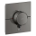 AXOR ShowerSelect ID Thermostat HighFlow Unterputz eckig für 1 Verbraucher und einen zusätzlichen Abgang, Polished Black Chrome