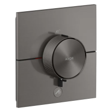 AXOR ShowerSelect ID Thermostat HighFlow Unterputz eckig für 1 Verbraucher und einen zusätzlichen Abgang, Brushed Black Chrome