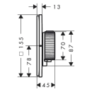 AXOR ShowerSelect ID Thermostat HighFlow Unterputz eckig...