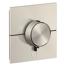 AXOR ShowerSelect ID Thermostat HighFlow Unterputz eckig für 1 Verbraucher und einen zusätzlichen Abgang, Edelstahl Optic