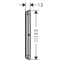 AXOR ShowerSelect ID Ventil Unterputz softsquare für 3 Verbraucher, Brushed Bronze