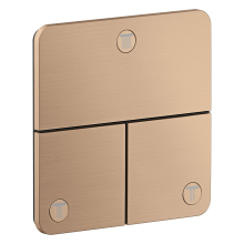 AXOR ShowerSelect ID Ventil Unterputz softsquare für 3 Verbraucher, Brushed Red Gold