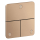 AXOR ShowerSelect ID Ventil Unterputz softsquare für 3 Verbraucher, Brushed Red Gold
