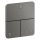 AXOR ShowerSelect ID Ventil Unterputz softsquare für 3 Verbraucher, Polished Black Chrome