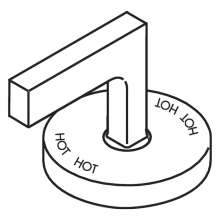 AXOR Hebelgriff für Warmwasserseite, Chrom